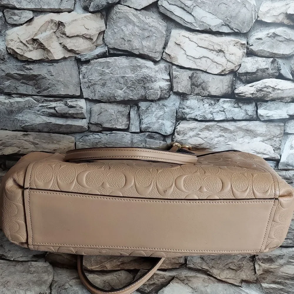 BROOKE CARRYALL IN SIGNATURE LEATHER (COACH F25952)